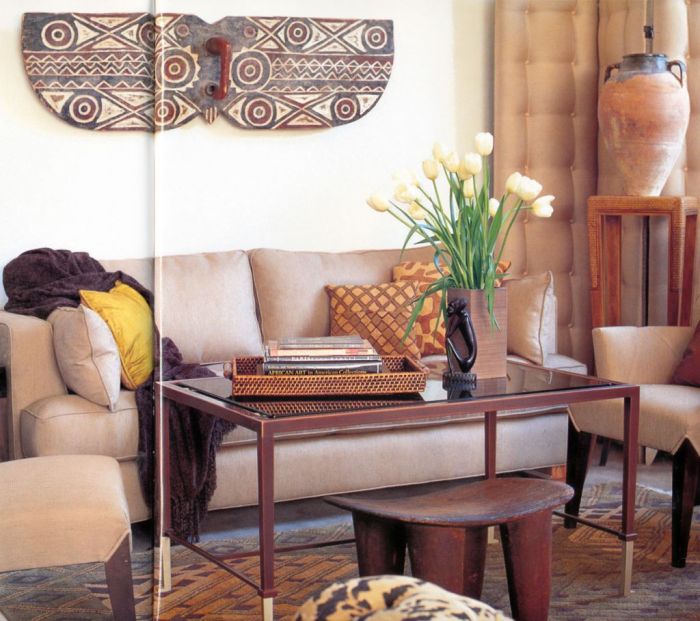 African art decor for living room