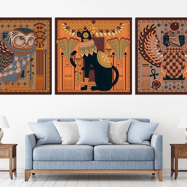 Egyptian art home decor