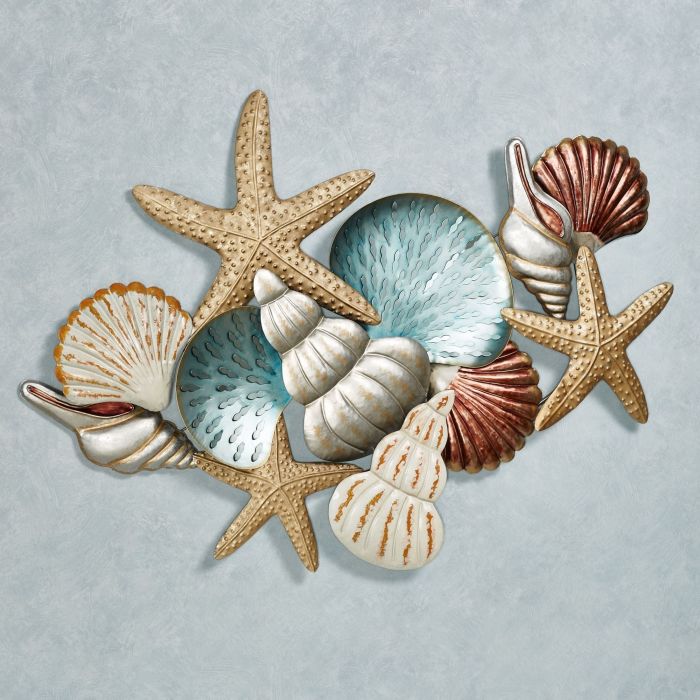 Beach decor metal wall art